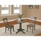 International Concepts Round 30 in Rd Top Pedestal Table, 2 X-Back Chairs, Hickory/Washed Coal, 30 W, 30 L, 29.9 in H, Wood K45-30RT-27B-C613-2 - alternate 4